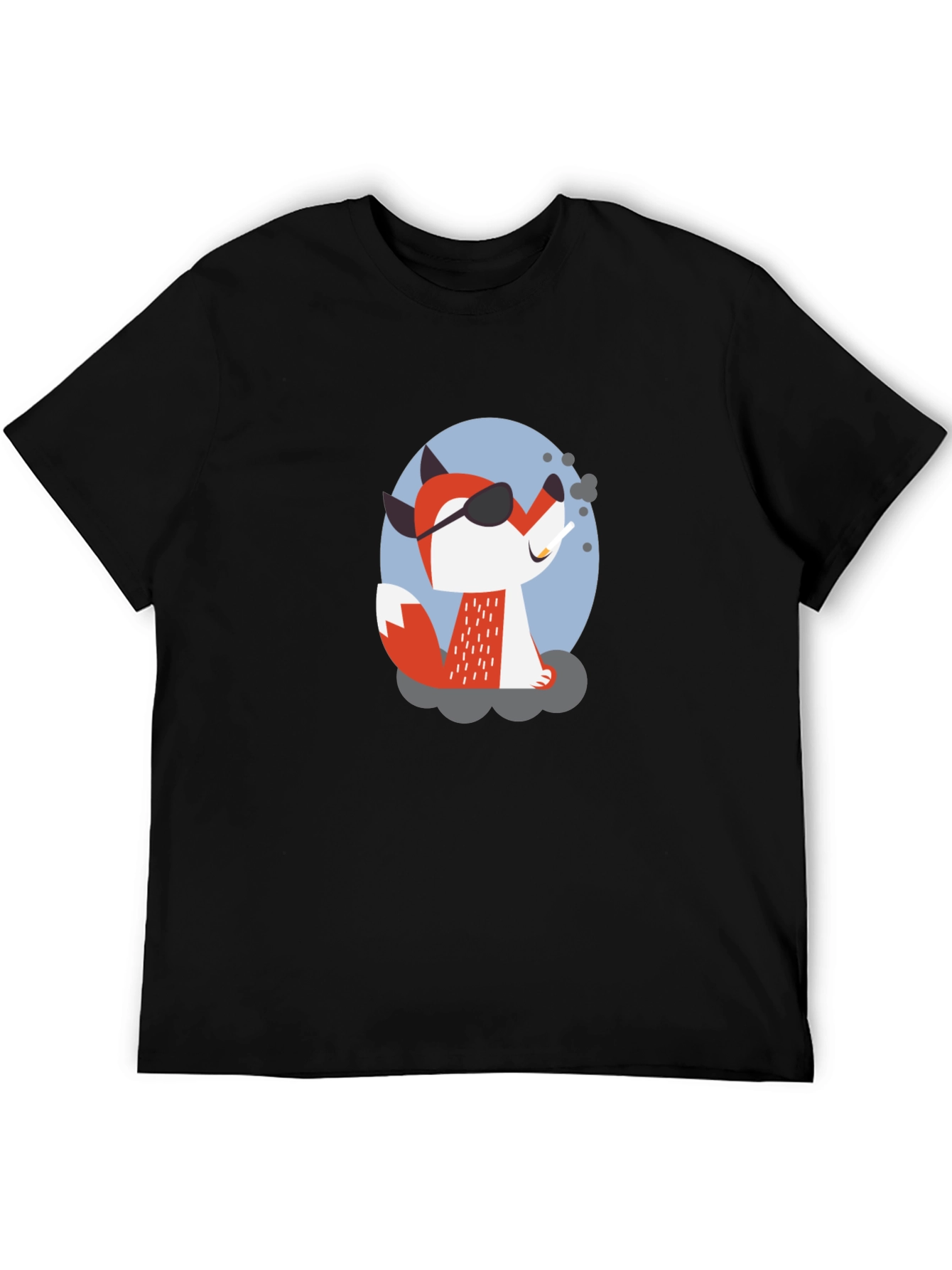 Cool Fox T-Shirt - Black Graphic Tee