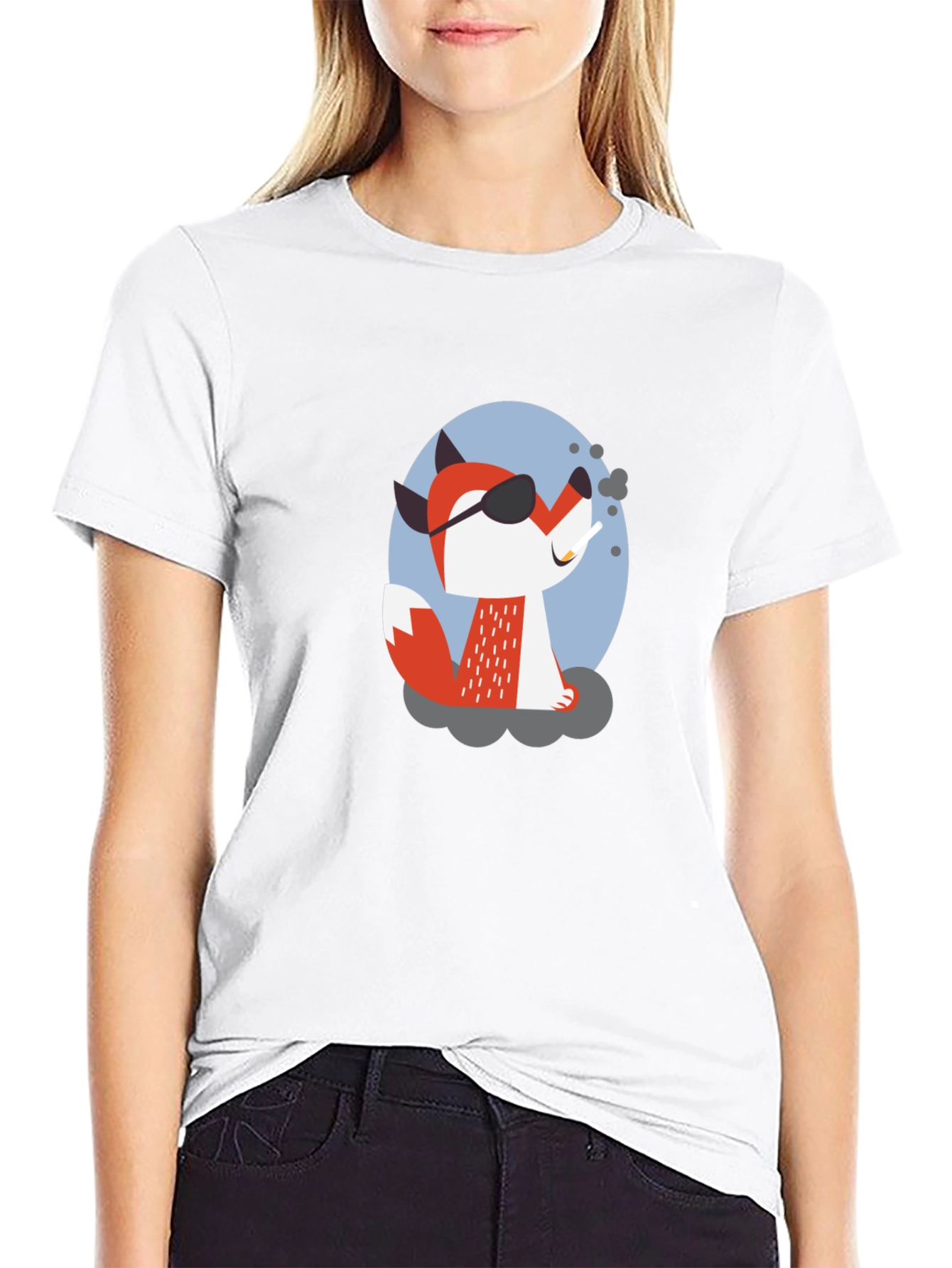 Cool Fox T-Shirt - Black Graphic Tee