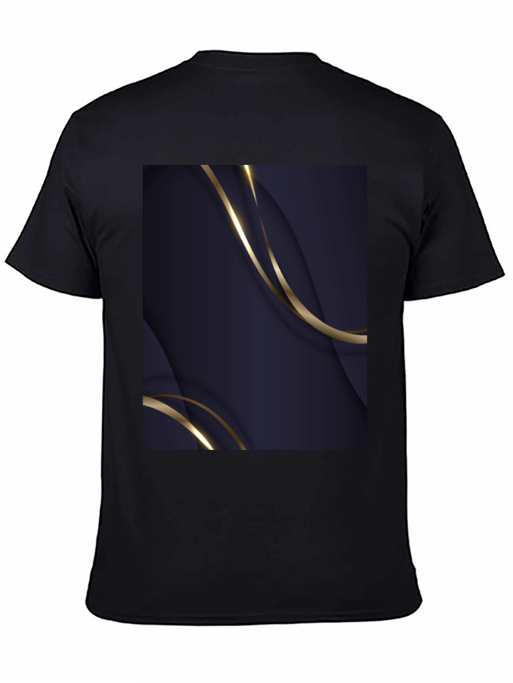 Abstract Design Black T-Shirt