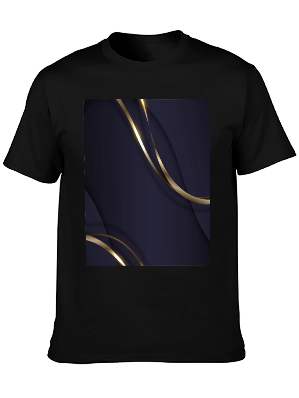 Abstract Design Black T-Shirt