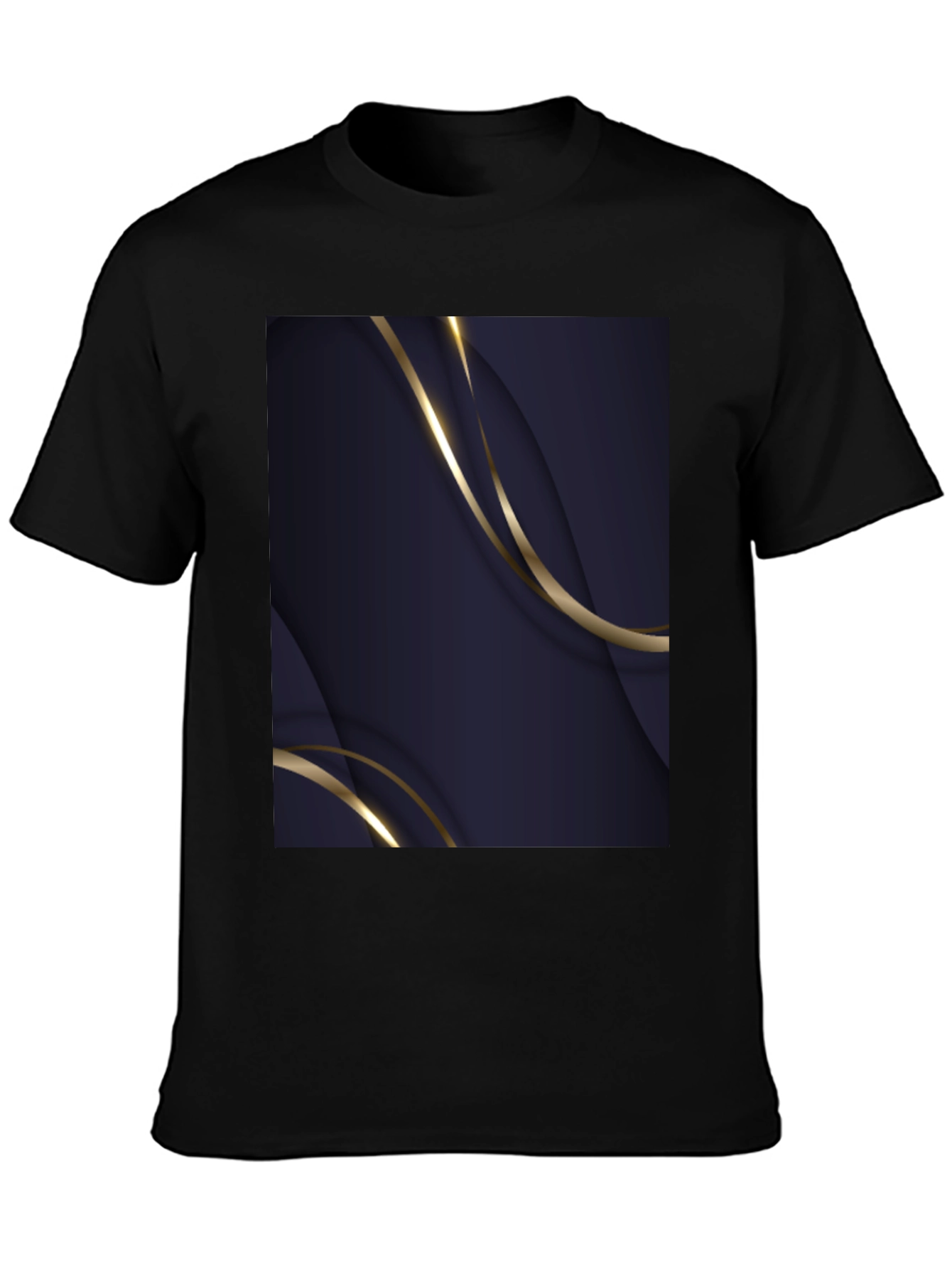 Abstract Design Black T-Shirt