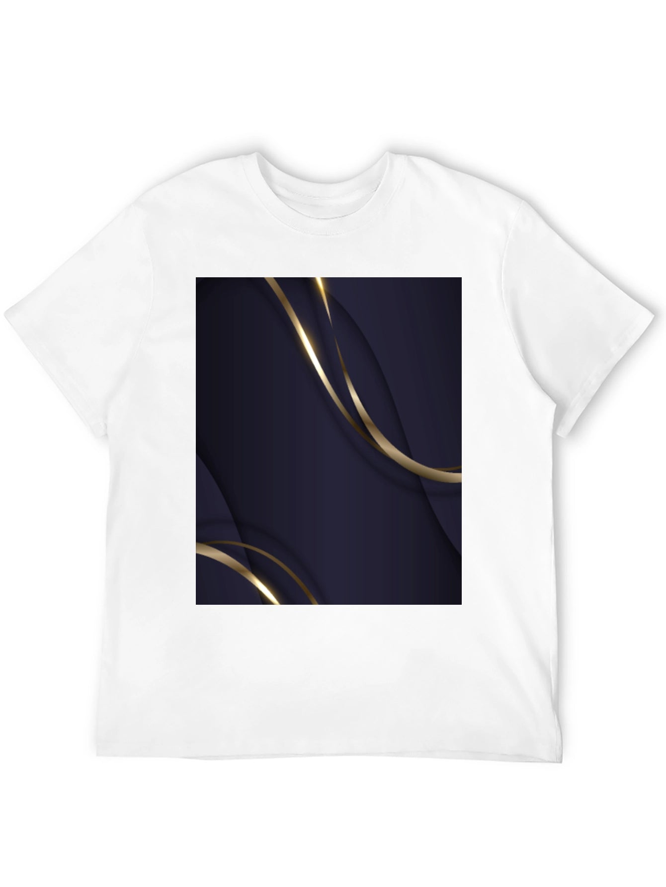 Abstract Design Black T-Shirt