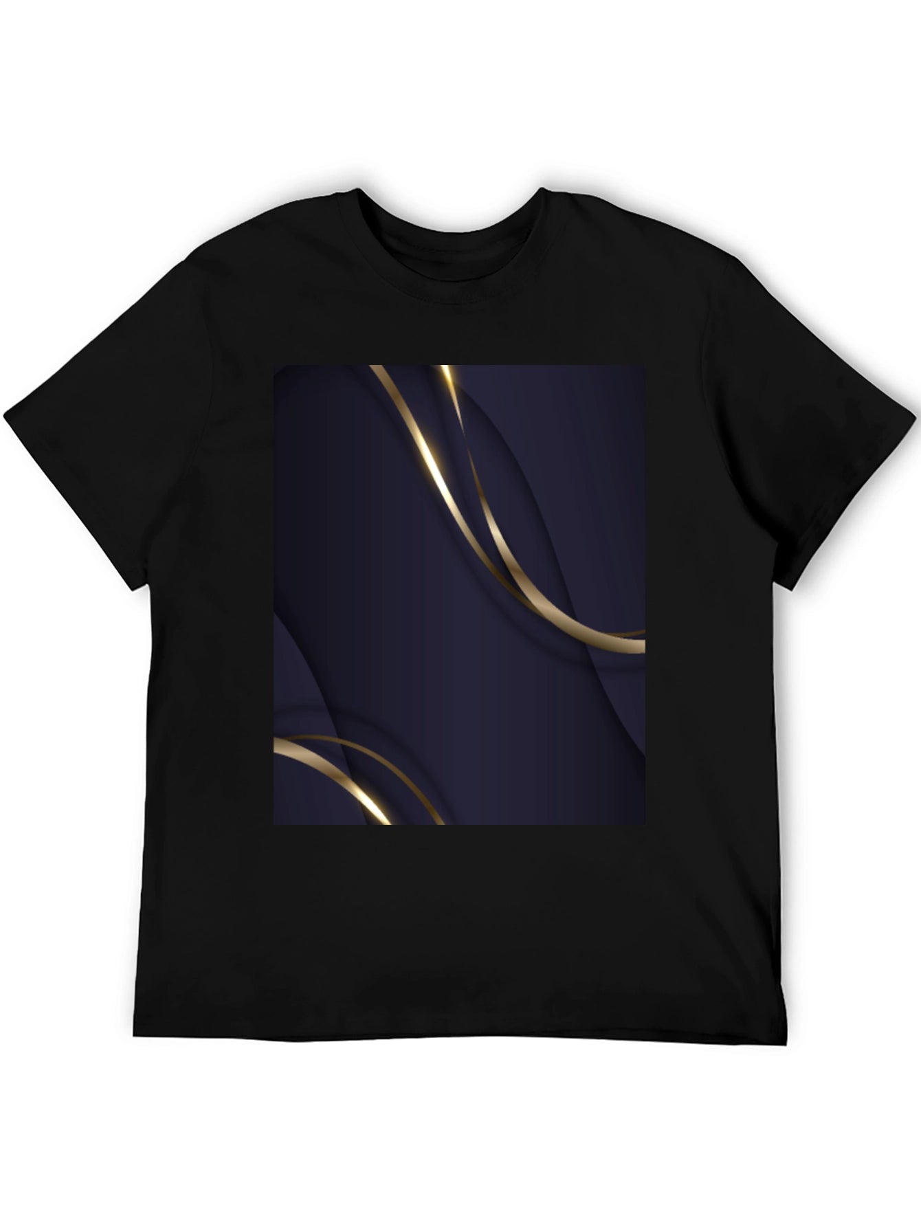 Abstract Design Black T-Shirt