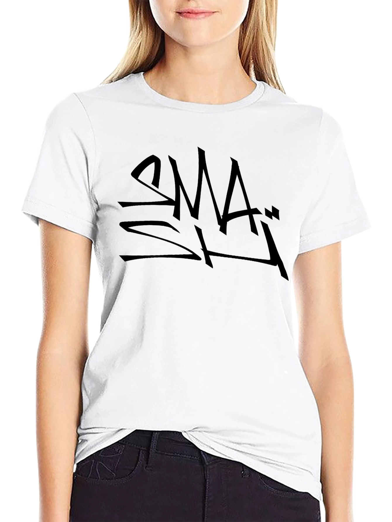 SMASH Black Graphic Tee - Street Style