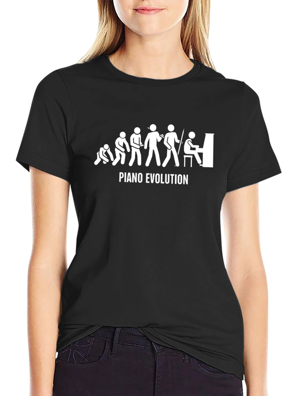 Piano Evolution T-Shirt - Funny Musician Tee