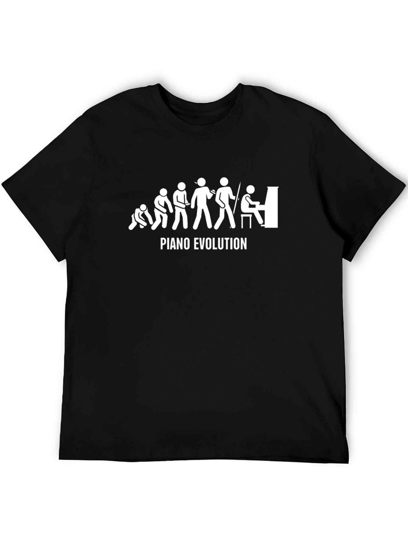 Piano Evolution T-Shirt - Funny Musician Tee