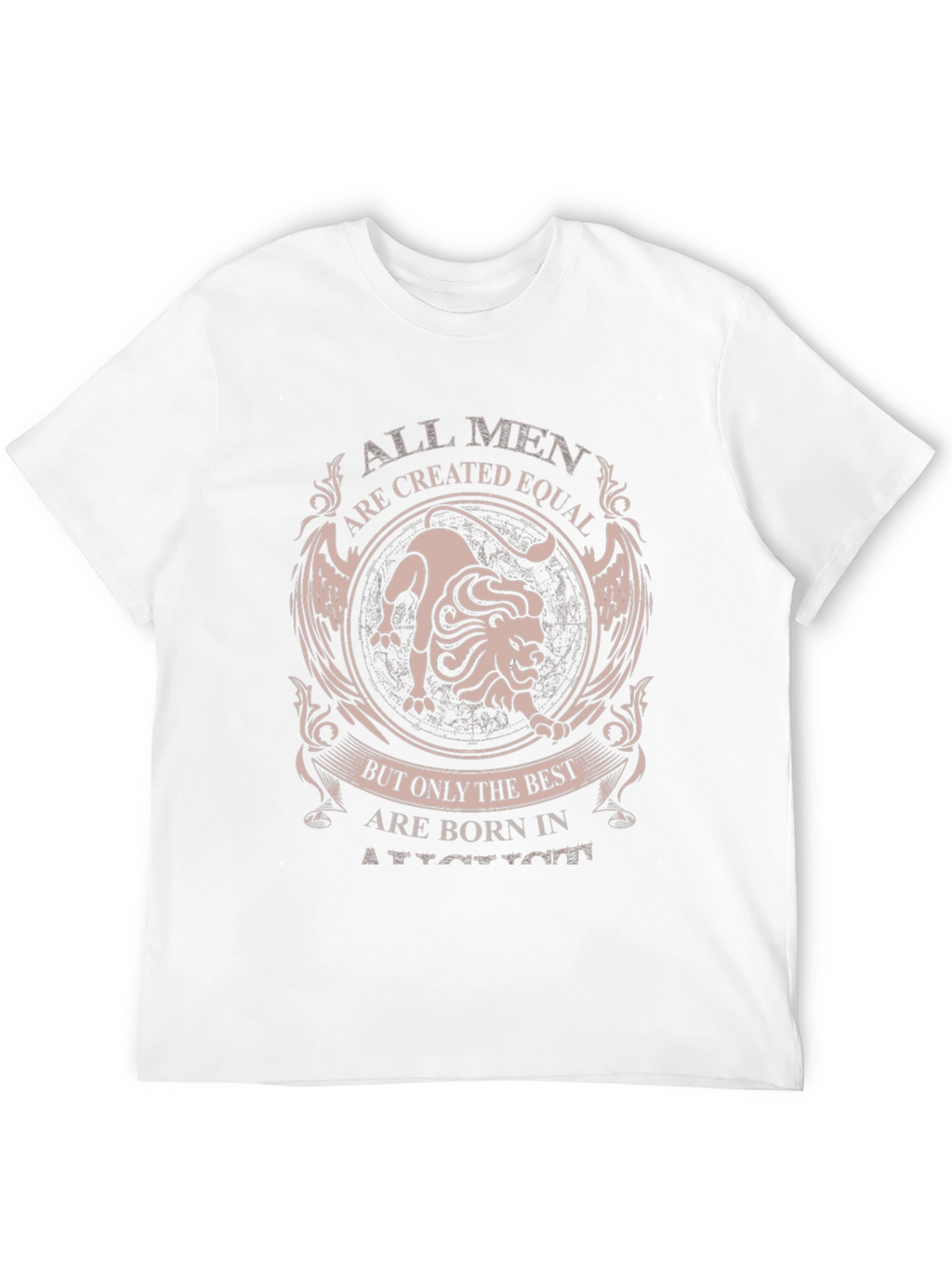 Born in August Lion Graphic Tee
