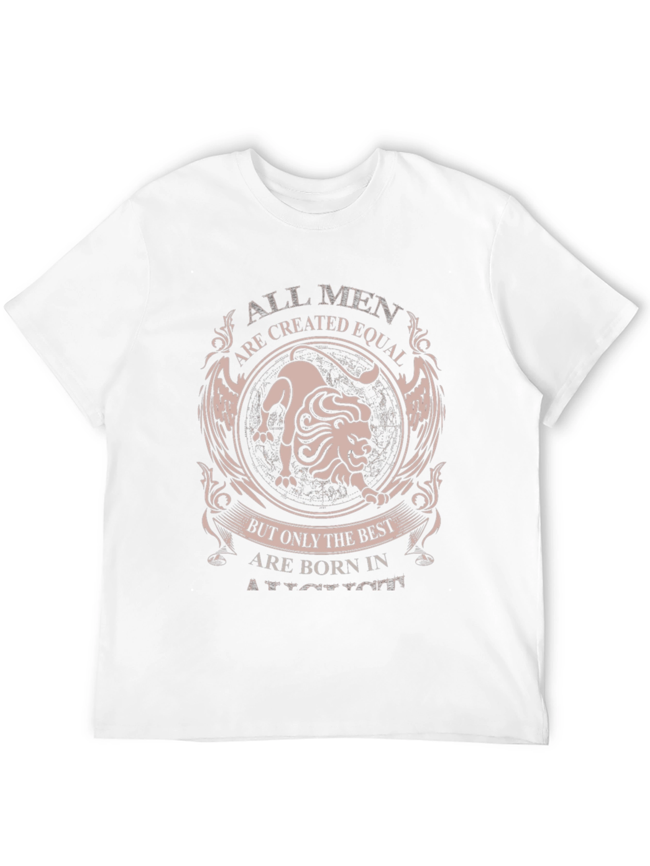 Born in August Lion Graphic Tee