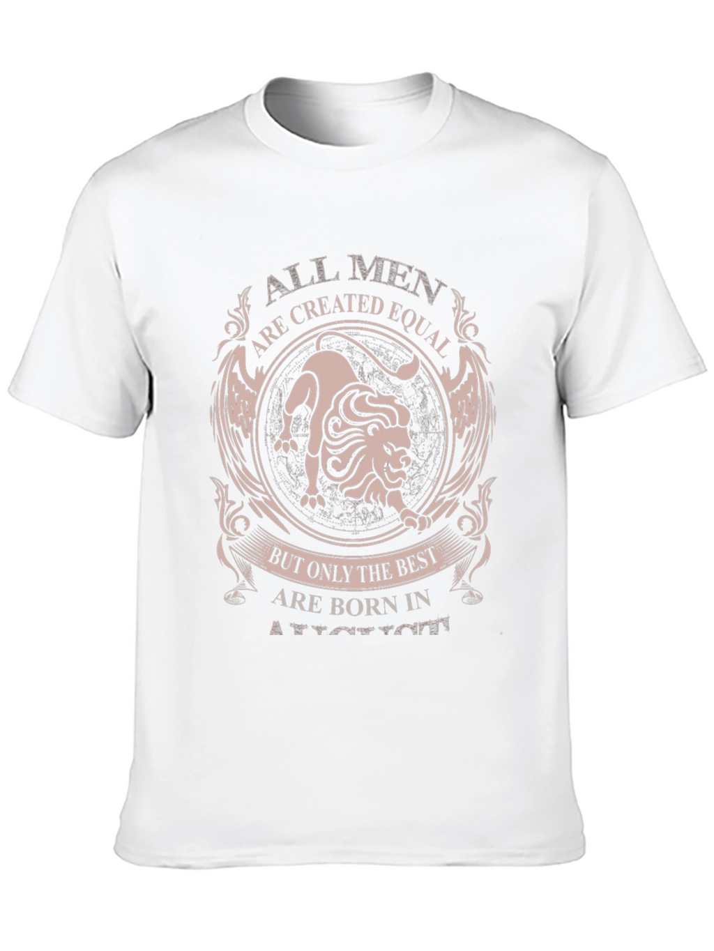 Born in August Lion Graphic Tee