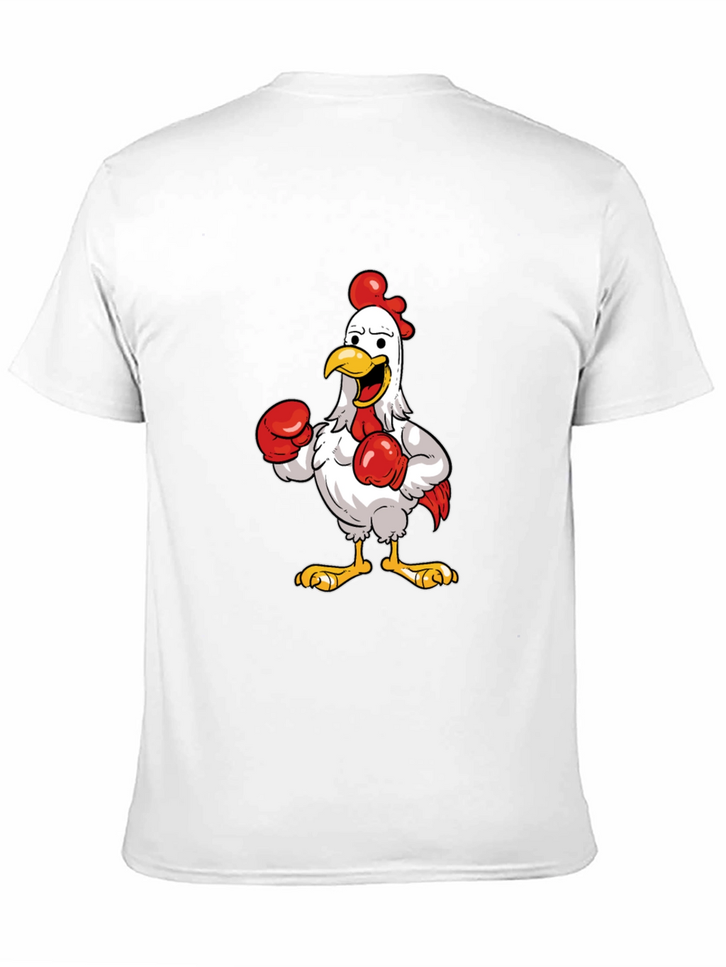 Boxing Chicken Graphic T-Shirt - Black Cotton Tee