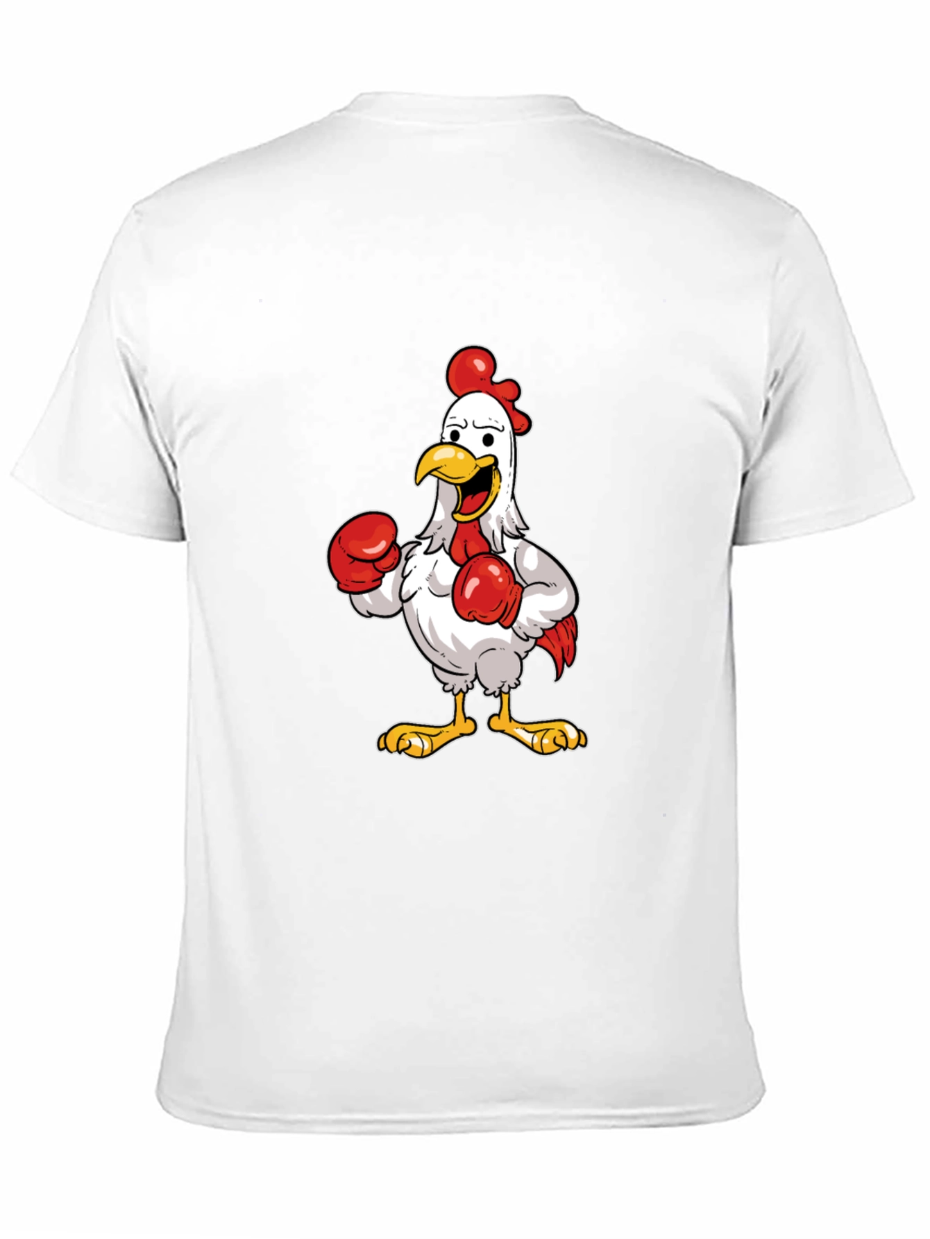 Boxing Chicken Graphic T-Shirt - Black Cotton Tee