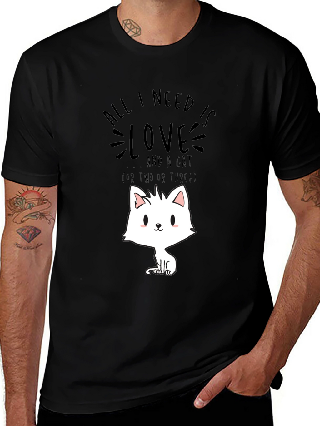 All I Need Is Love And A Cat T-Shirt