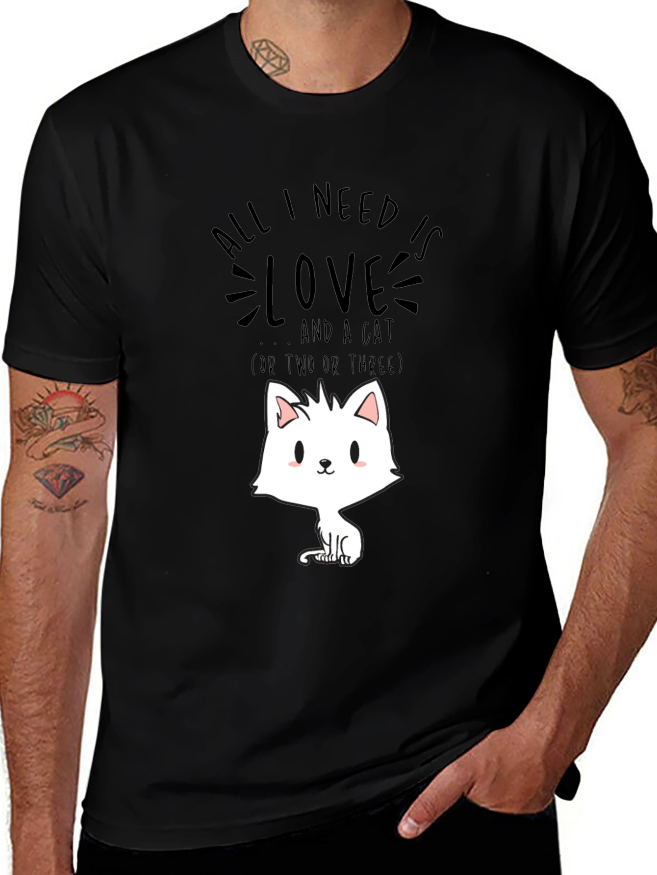 All I Need Is Love And A Cat T-Shirt