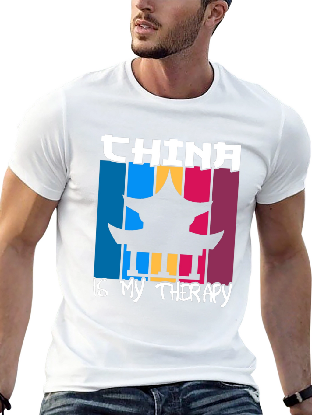 China is My Therapy Graphic T-Shirt