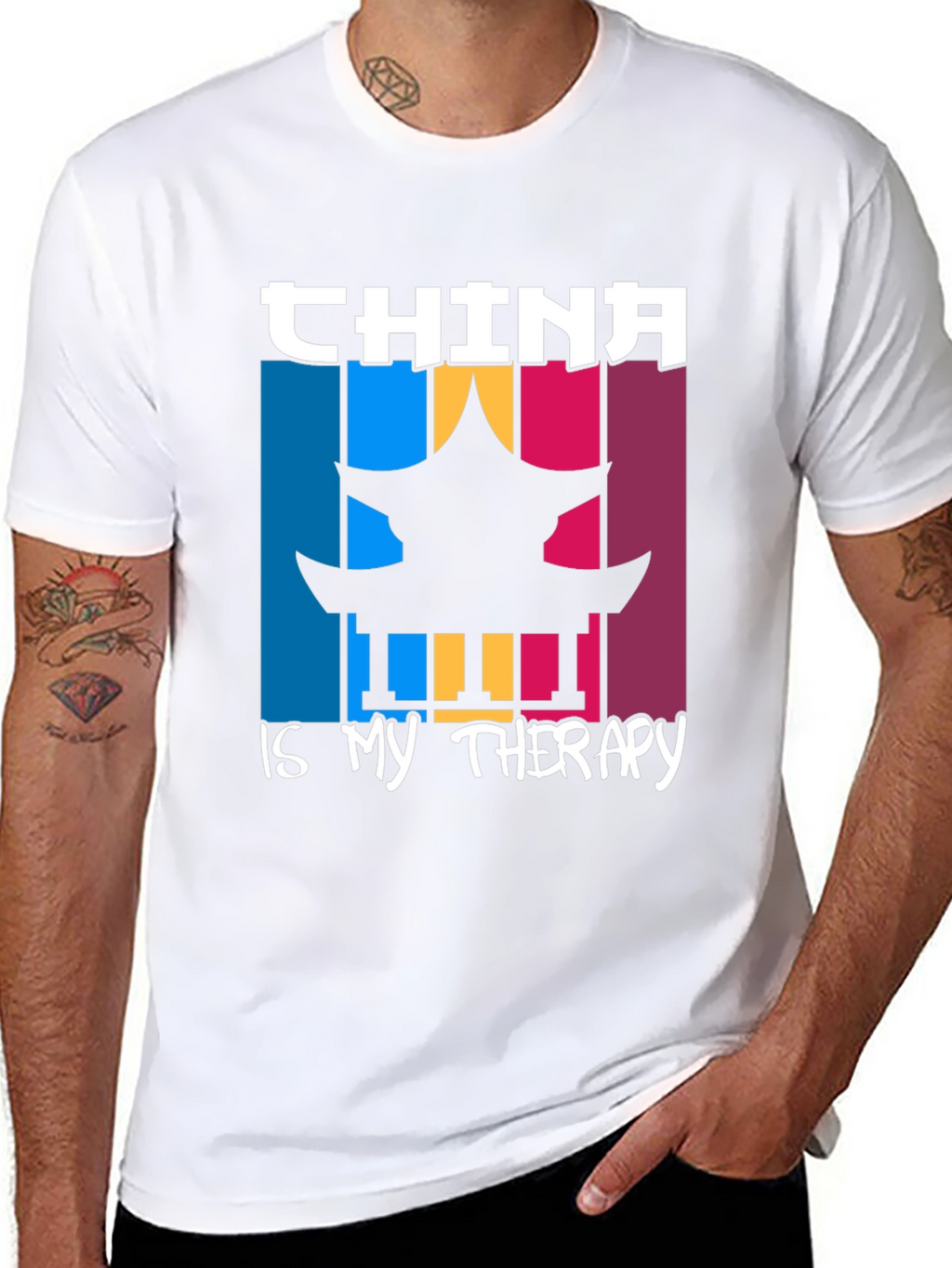 China is My Therapy Graphic T-Shirt