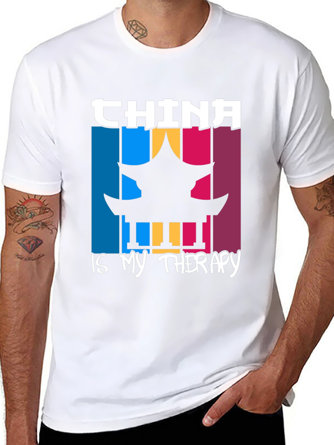 China is My Therapy Graphic T-Shirt