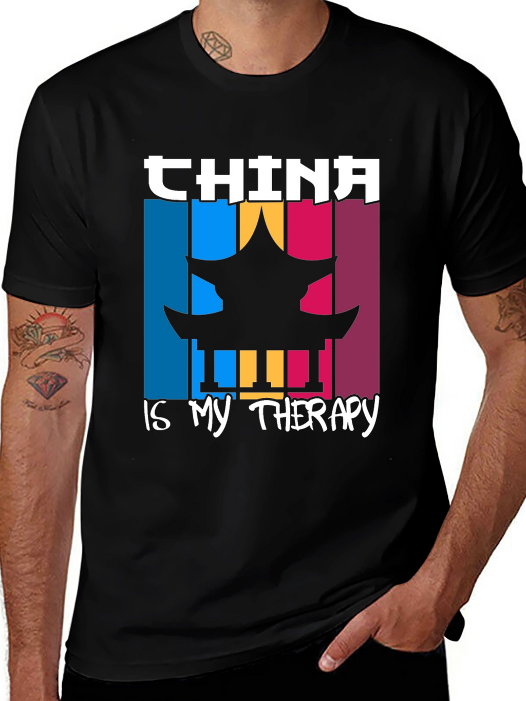 China is My Therapy Graphic T-Shirt