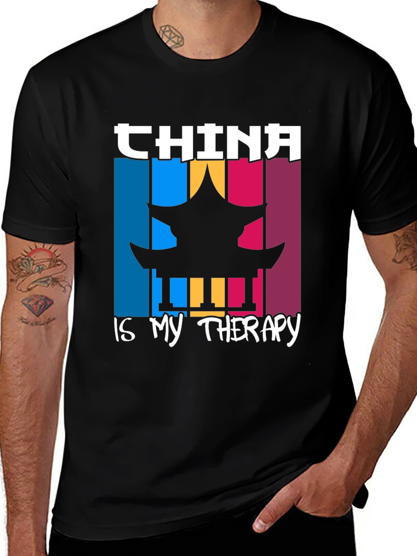 China is My Therapy Graphic T-Shirt