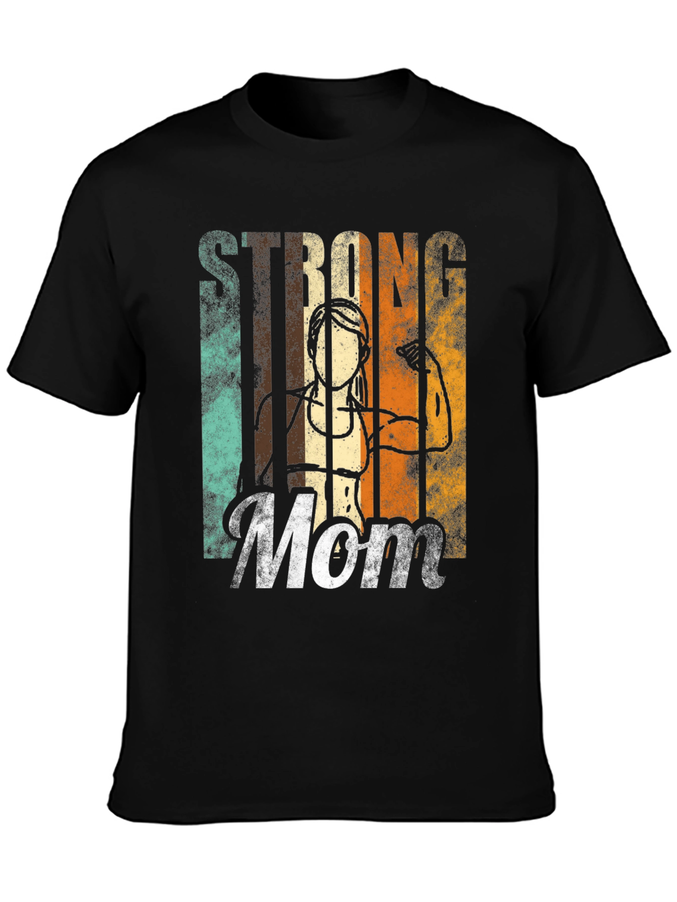 Strong Mom Graphic T-Shirt - Fitness Inspired