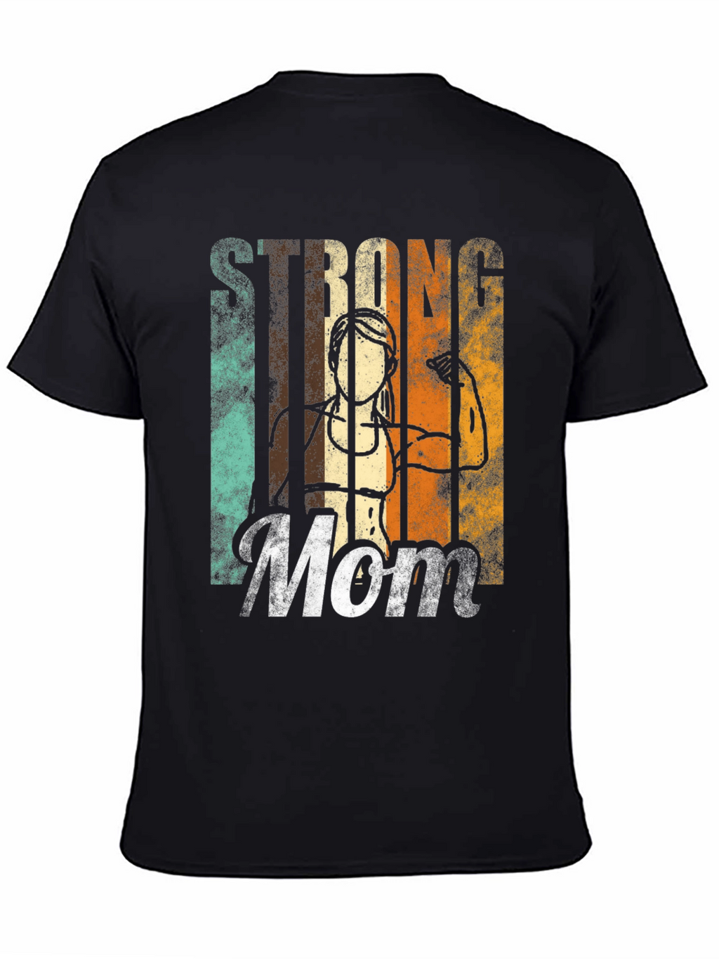 Strong Mom Graphic T-Shirt - Fitness Inspired