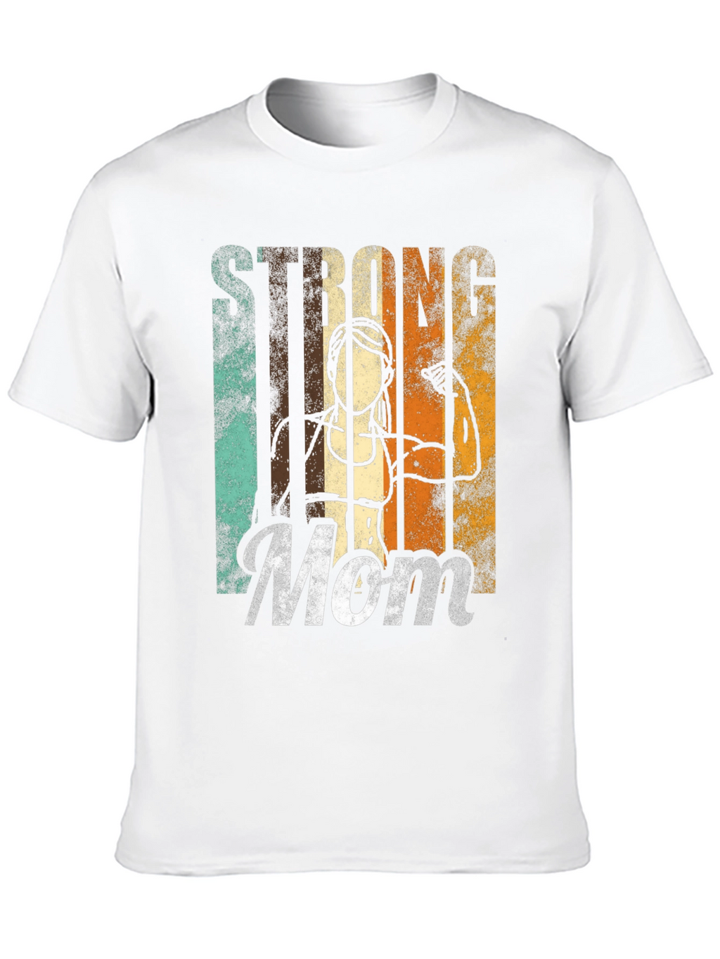 Strong Mom Graphic T-Shirt - Fitness Inspired