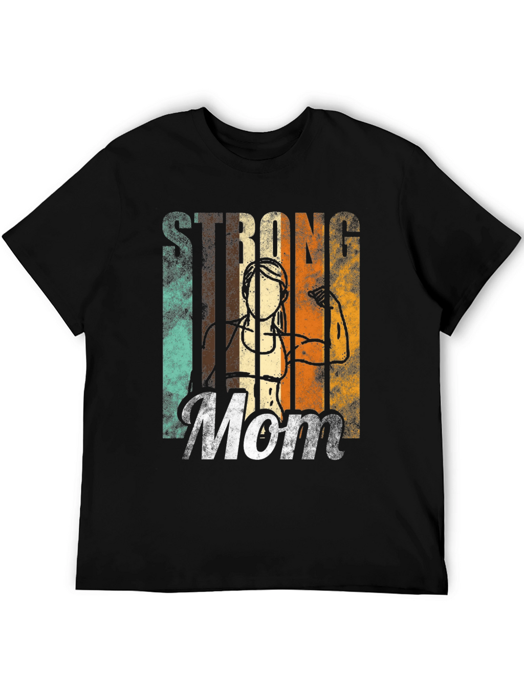 Strong Mom Graphic T-Shirt - Fitness Inspired