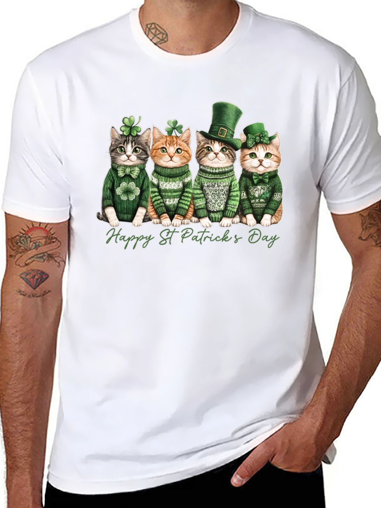 St. Patricks Day Cats T-Shirt