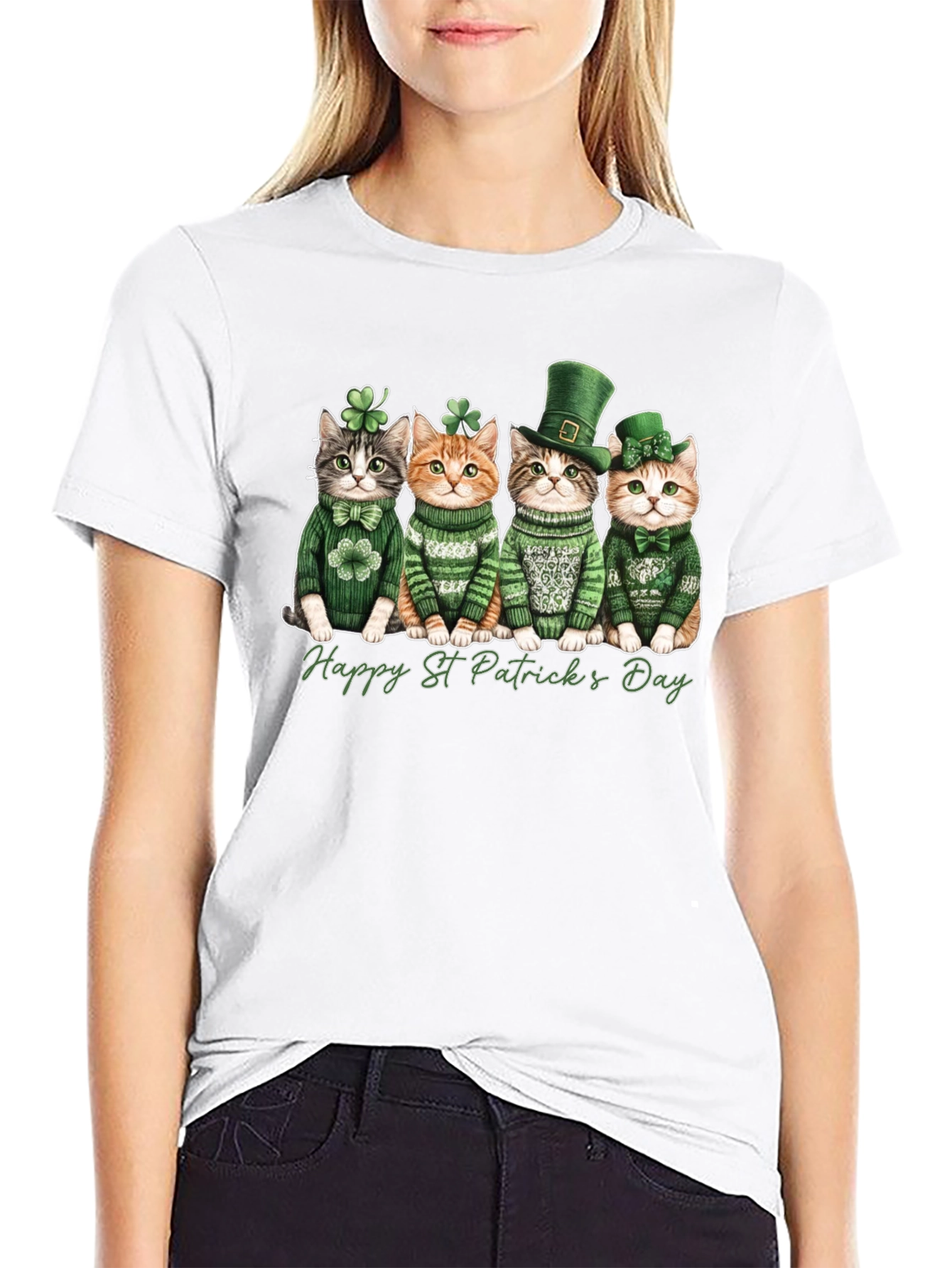 St. Patricks Day Cats T-Shirt