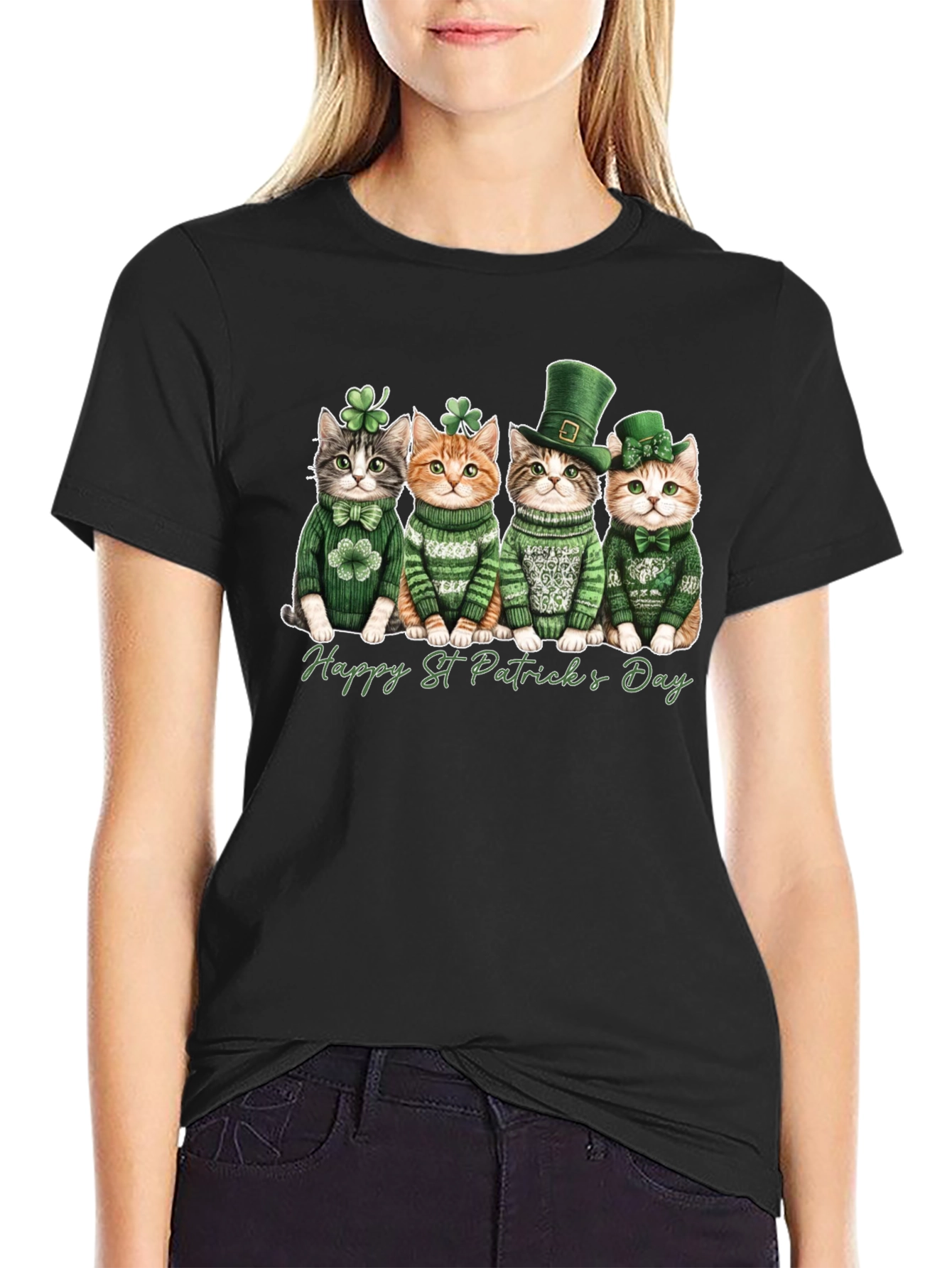 St. Patricks Day Cats T-Shirt