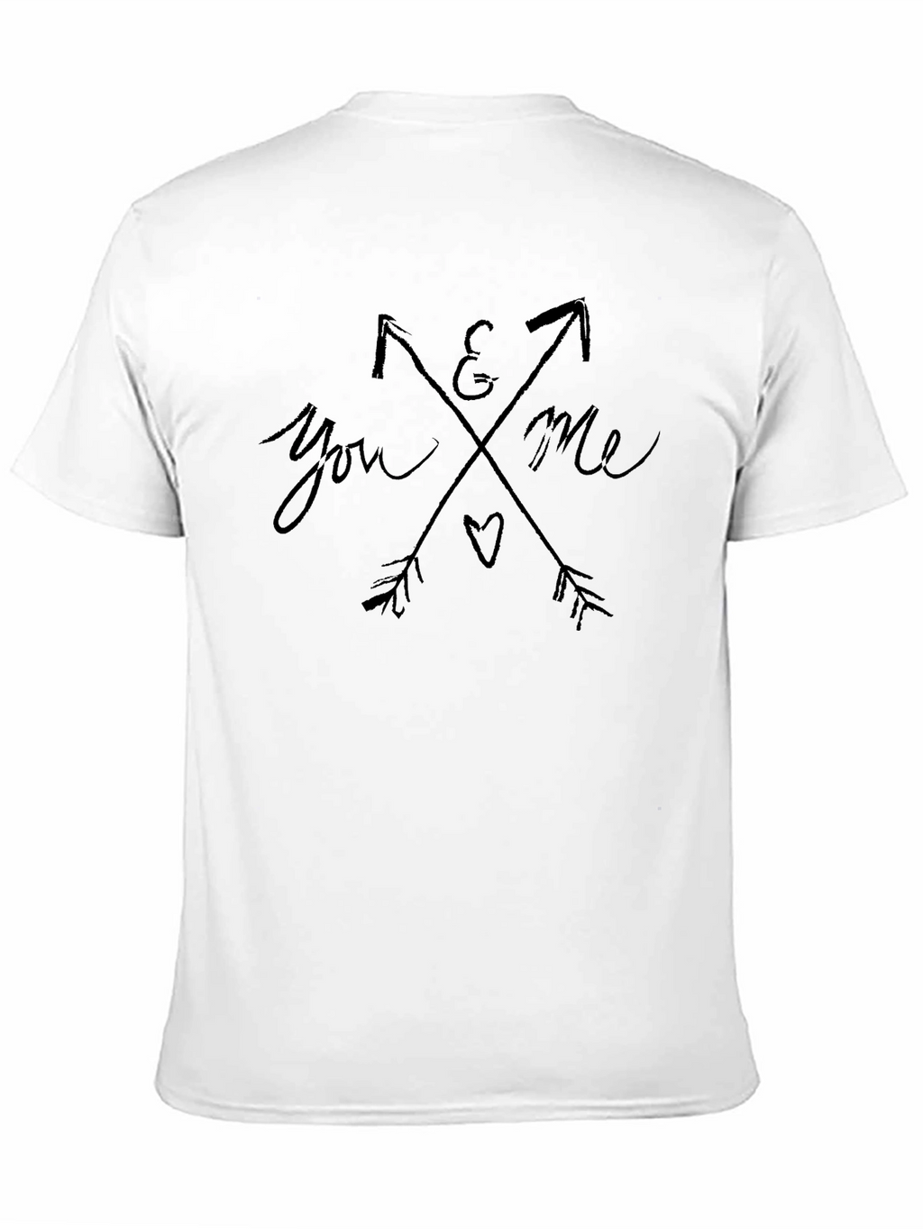 You & Me Arrow Graphic Print Black T-Shirt