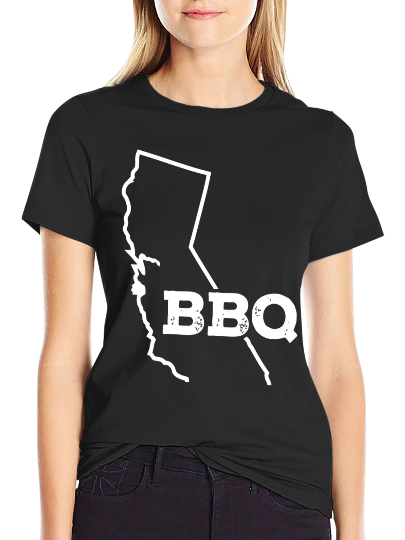 BBQ California State Silhouette Graphic Tee
