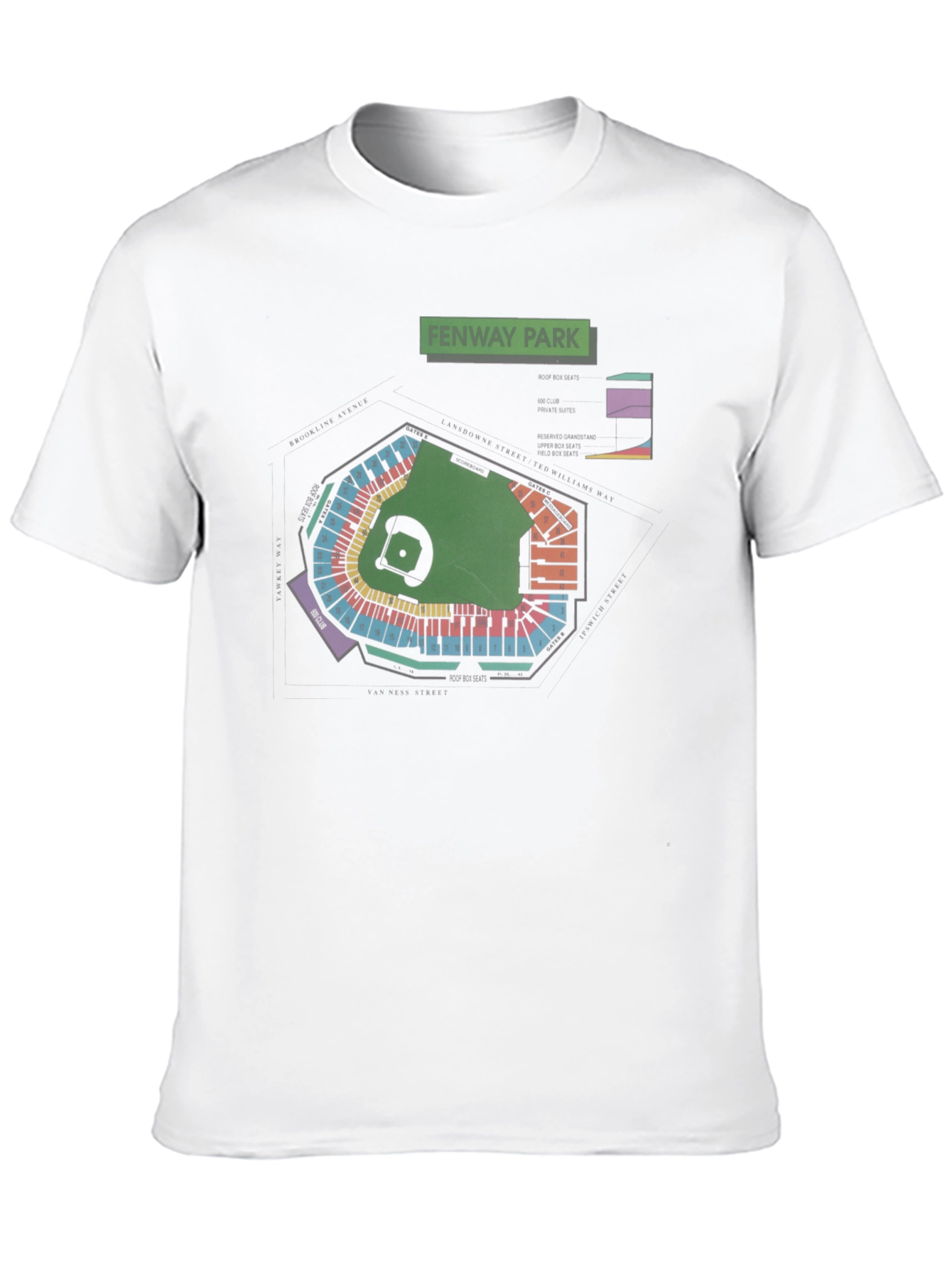 Fenway Park Blueprint T-Shirt