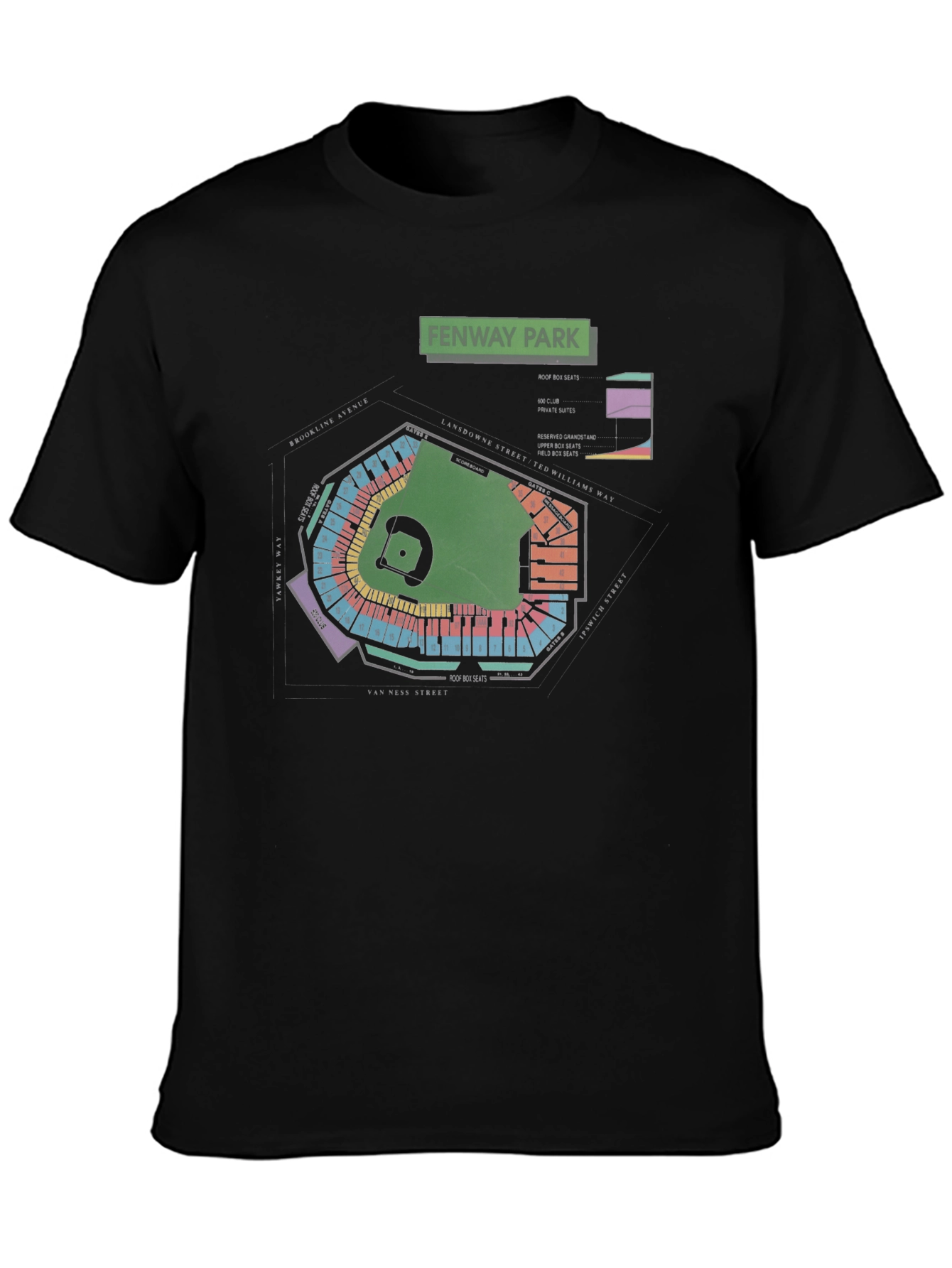 Fenway Park Blueprint T-Shirt