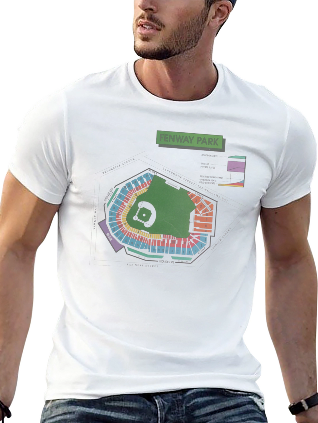 Fenway Park Blueprint T-Shirt