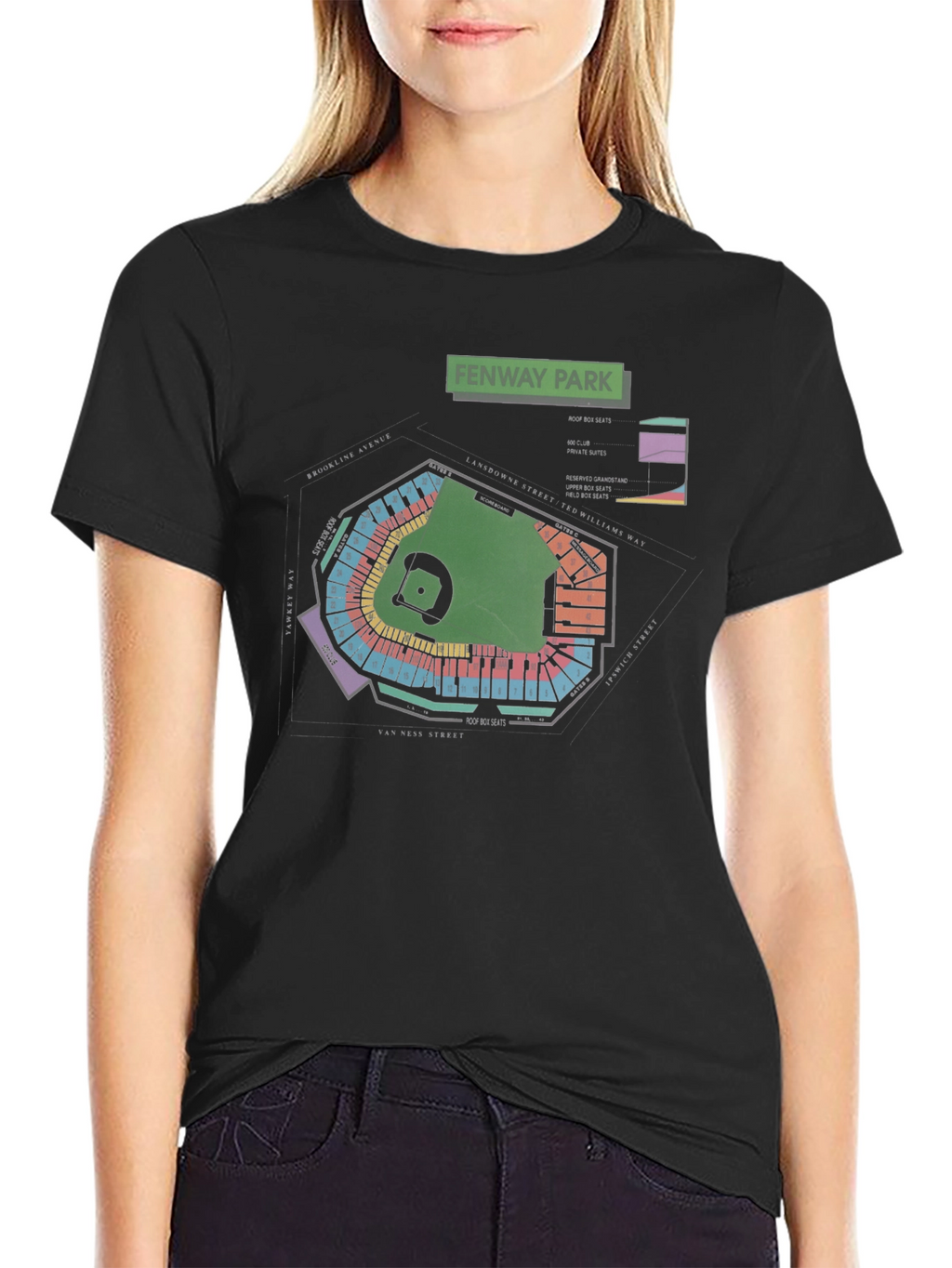 Fenway Park Blueprint T-Shirt