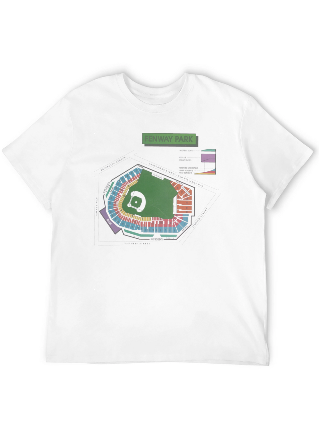Fenway Park Blueprint T-Shirt