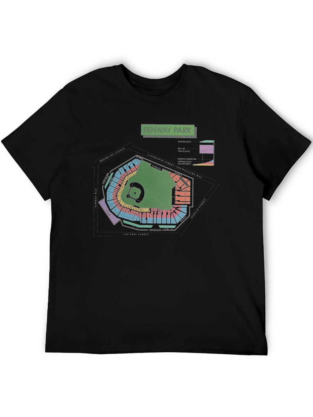 Fenway Park Blueprint T-Shirt