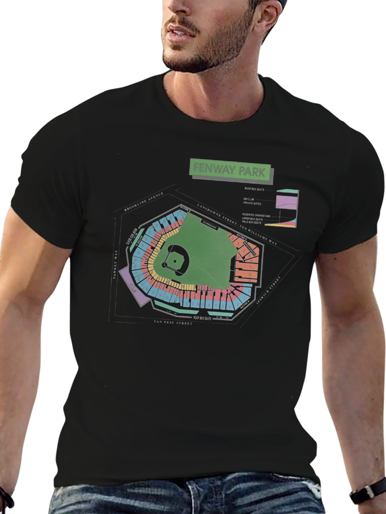 Fenway Park Blueprint T-Shirt