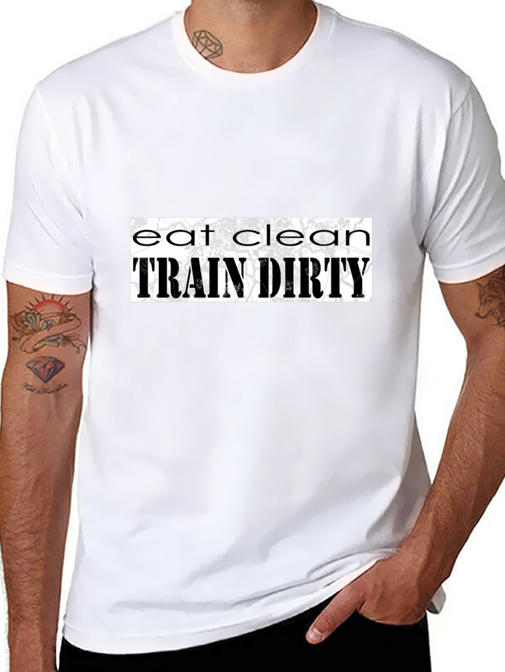 Eat Clean Train Dirty Graphic Tee