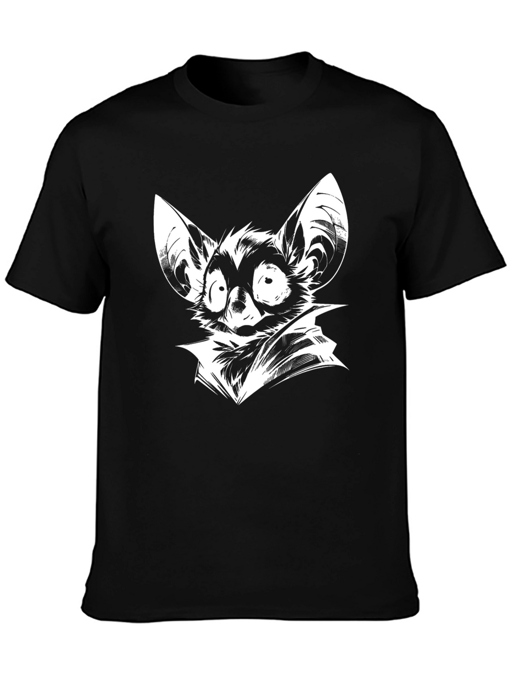 Bat Cartoon Graphic Print T-Shirt