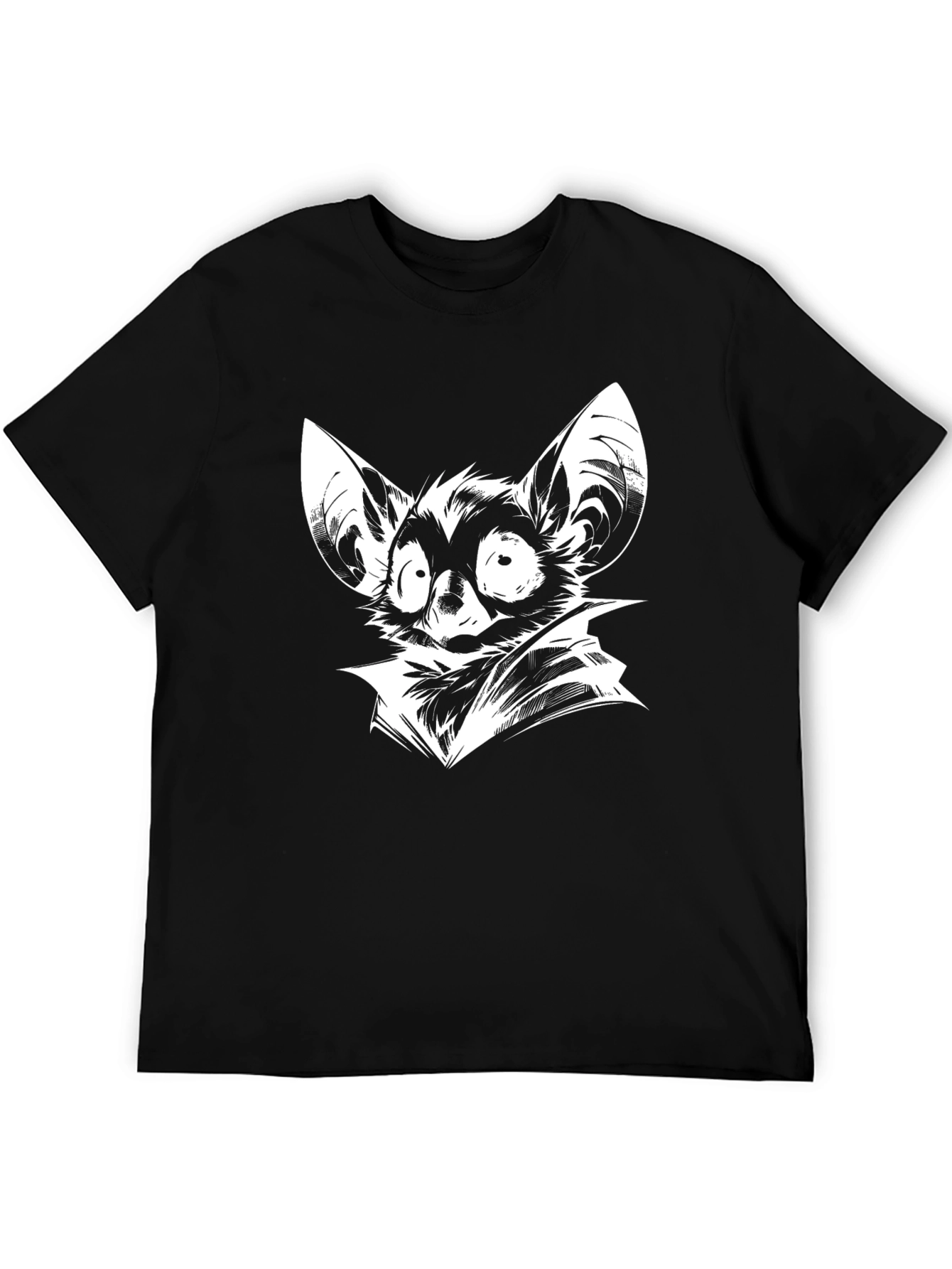 Bat Cartoon Graphic Print T-Shirt