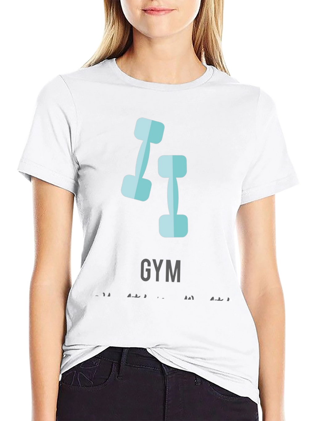 Gym Motivation T-Shirt Black Cotton Tee