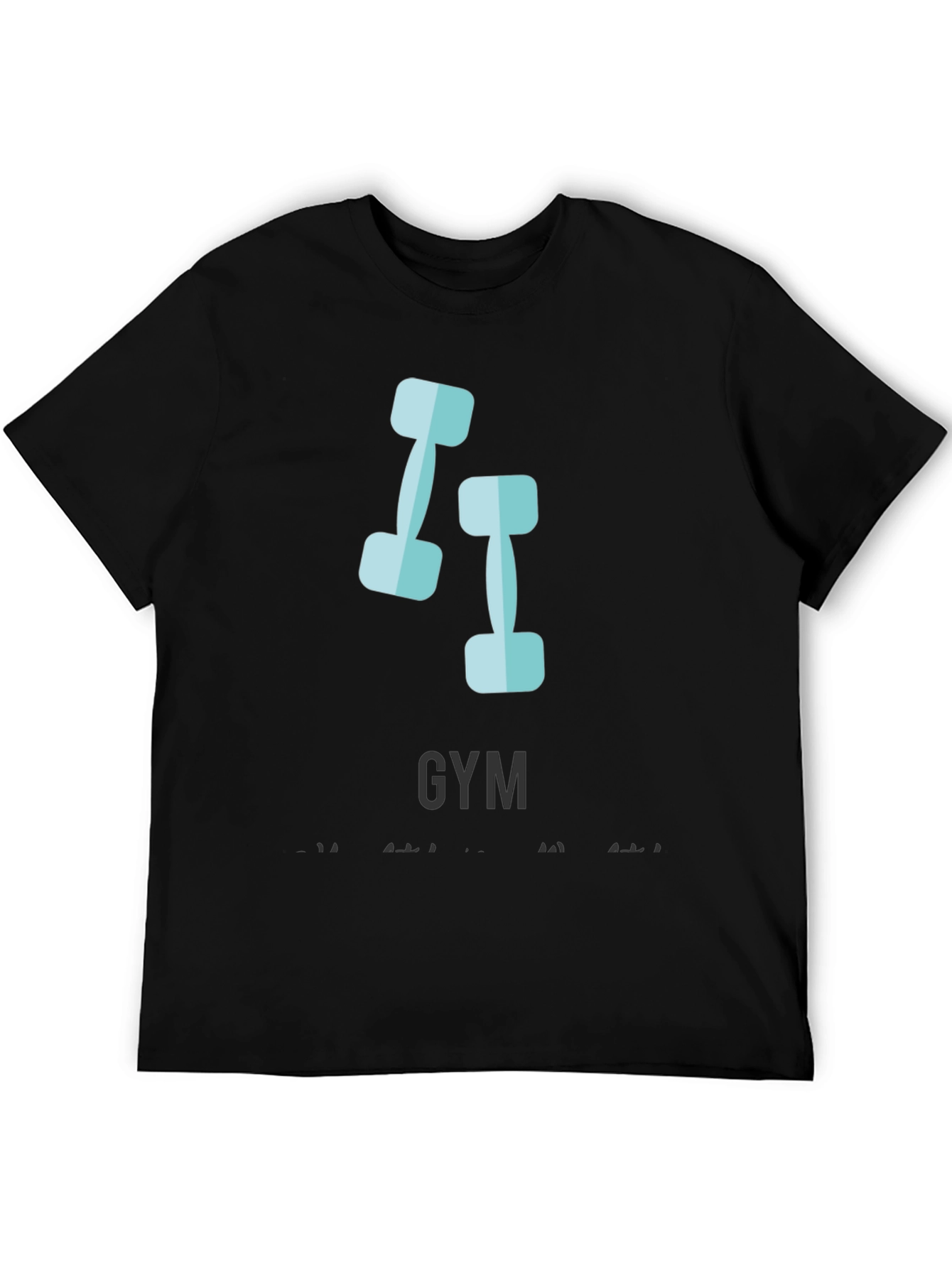 Gym Motivation T-Shirt Black Cotton Tee