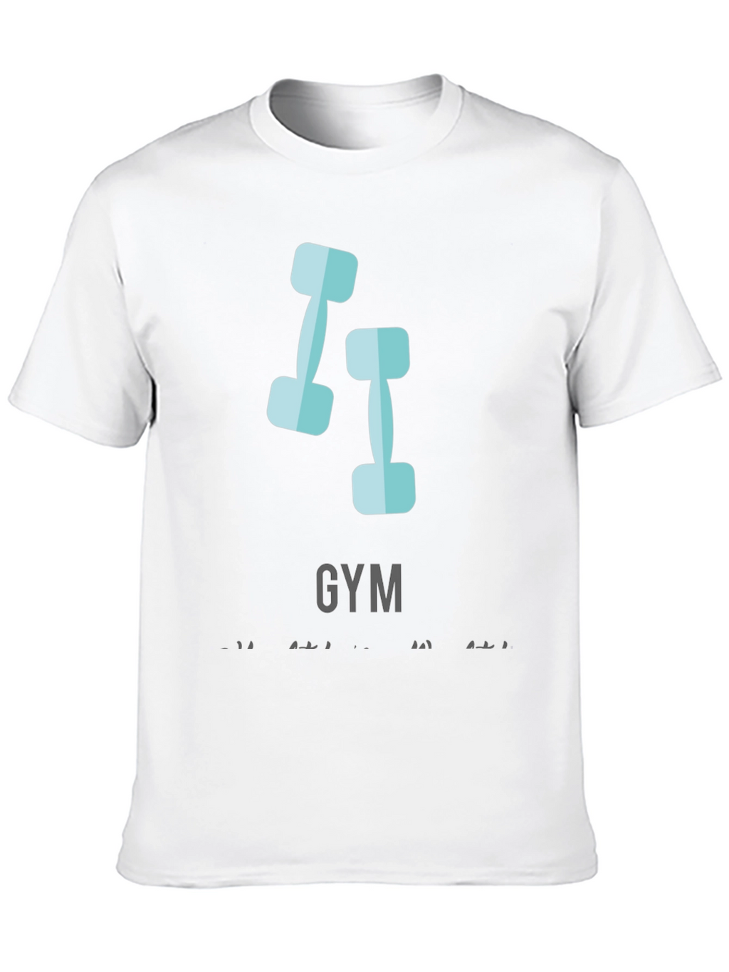 Gym Motivation T-Shirt Black Cotton Tee