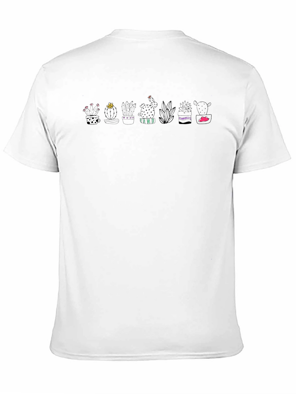 Cactus Plant Graphic Tee - Black Cotton T-Shirt