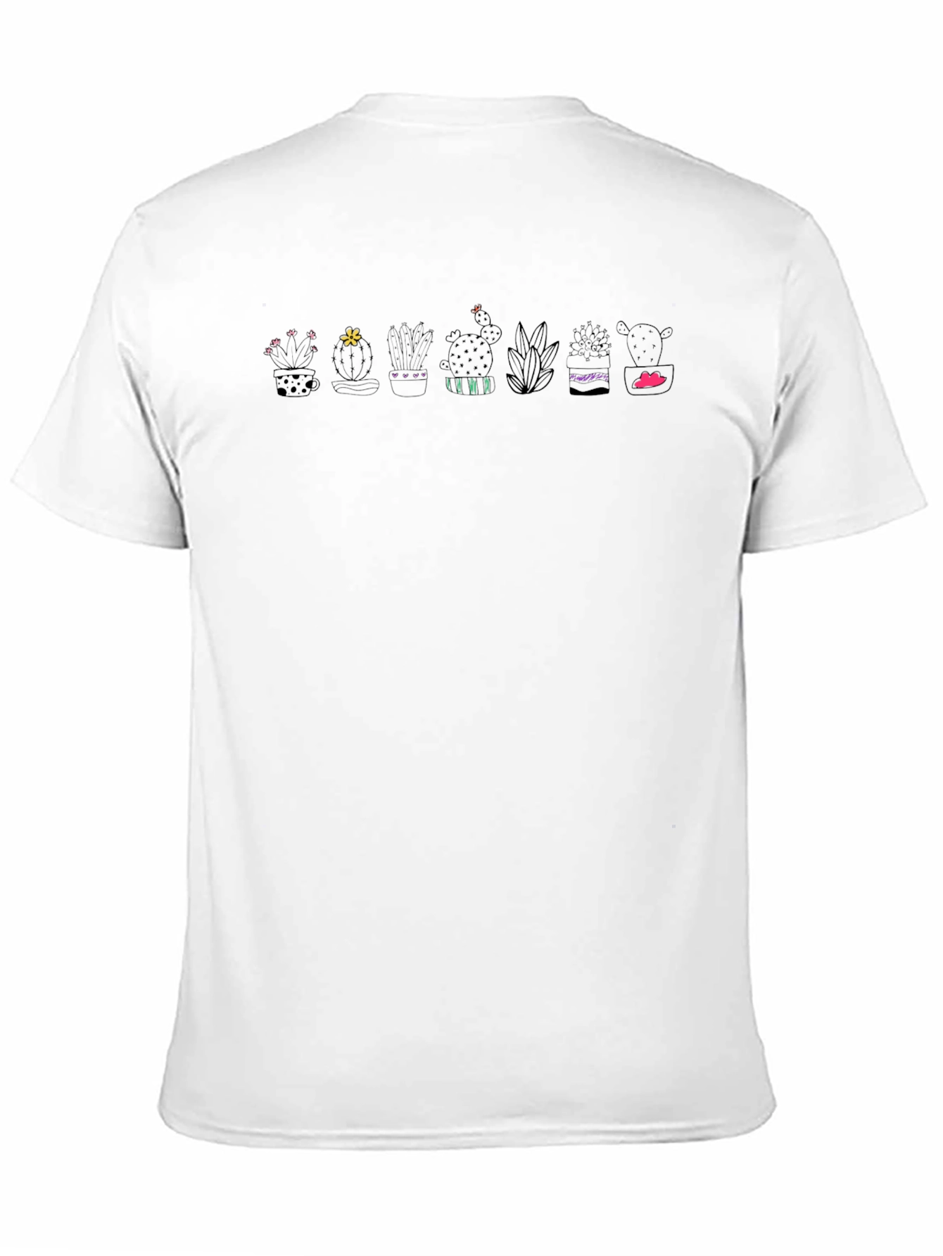 Cactus Plant Graphic Tee - Black Cotton T-Shirt