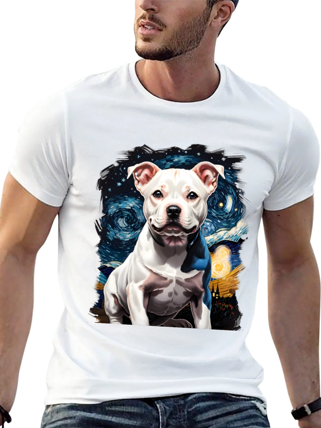Dog Starry Night Graphic Tee