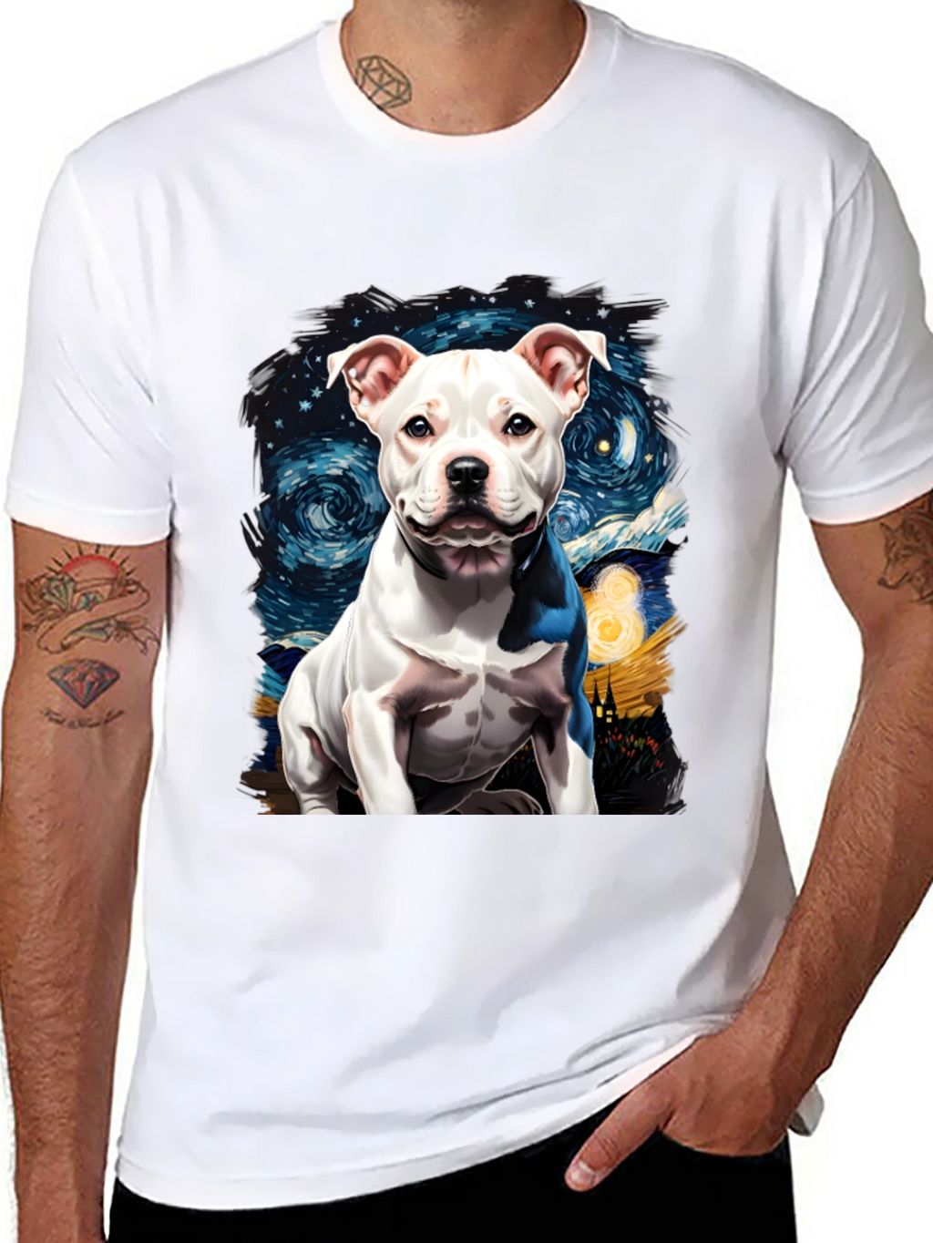Dog Starry Night Graphic Tee