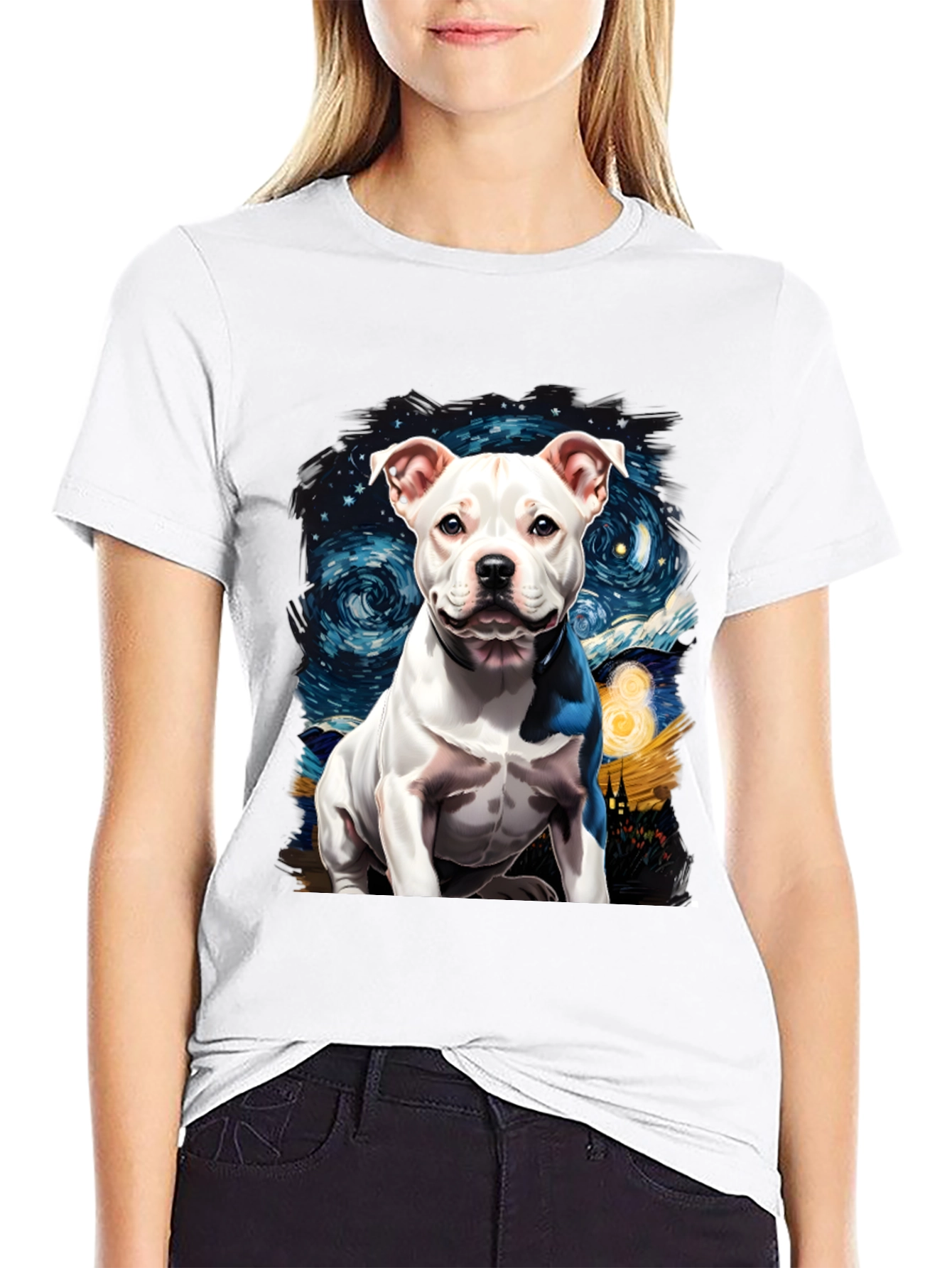 Dog Starry Night Graphic Tee