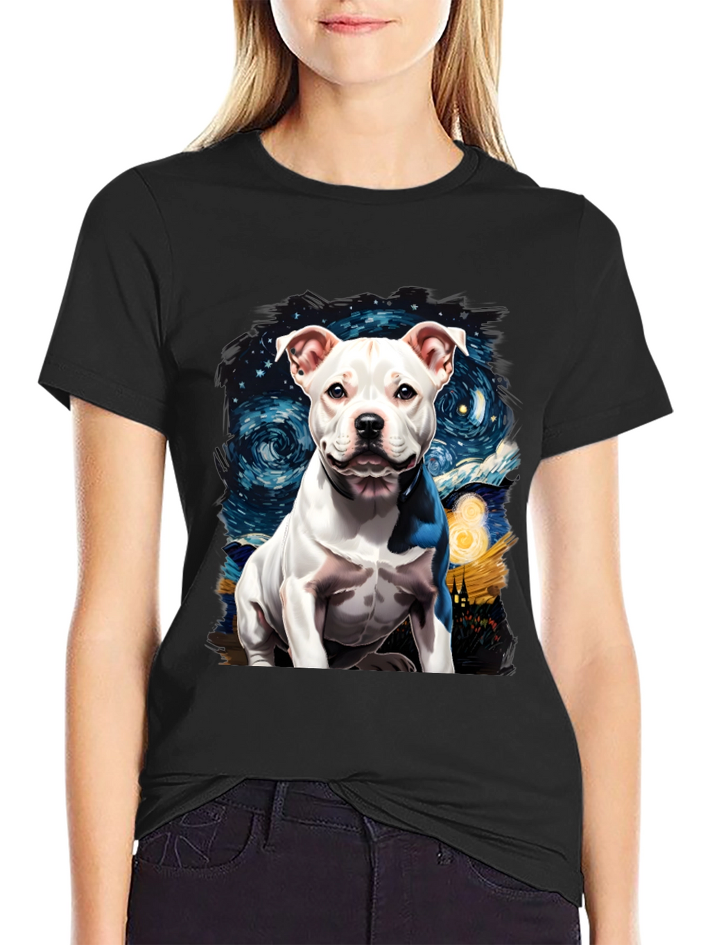 Dog Starry Night Graphic Tee